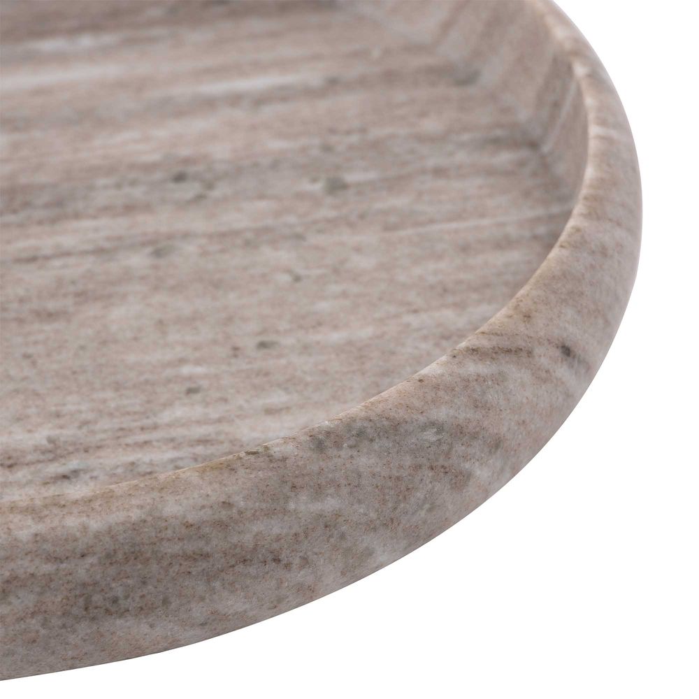 Santiago Marble Tray Small Brown