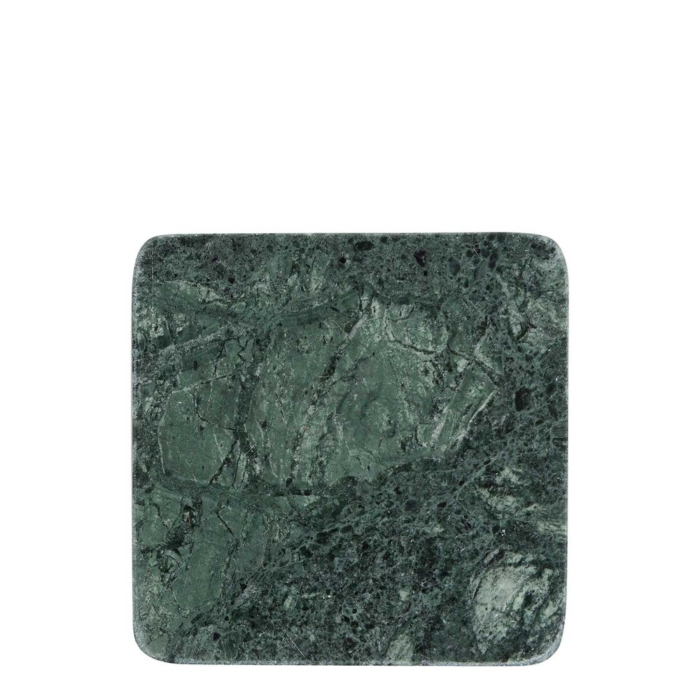 Graze Marble Coaster Square Green