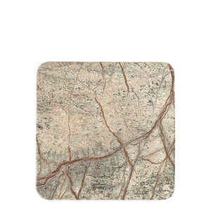 Graze Marble Coaster Square Brown & Green