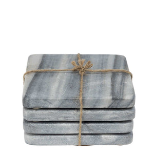 Graze Marble Coaster Square Grey