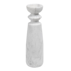 Santiago Marble Candle Stick Extra Large White