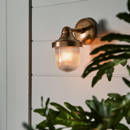Jade Outdoor Wall Light Brass