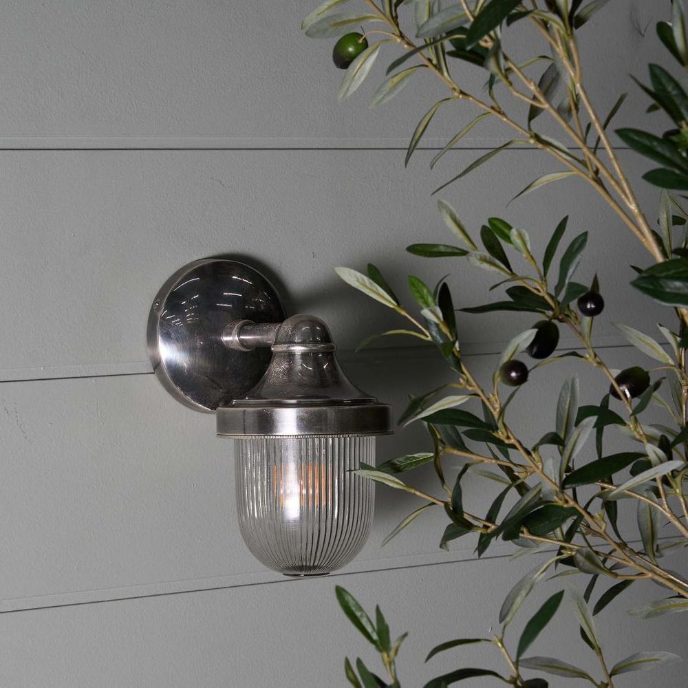 Jade Outdoor Wall Light Silver