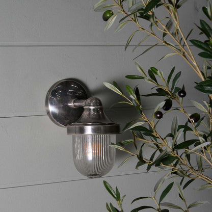 Jade Outdoor Wall Light Silver