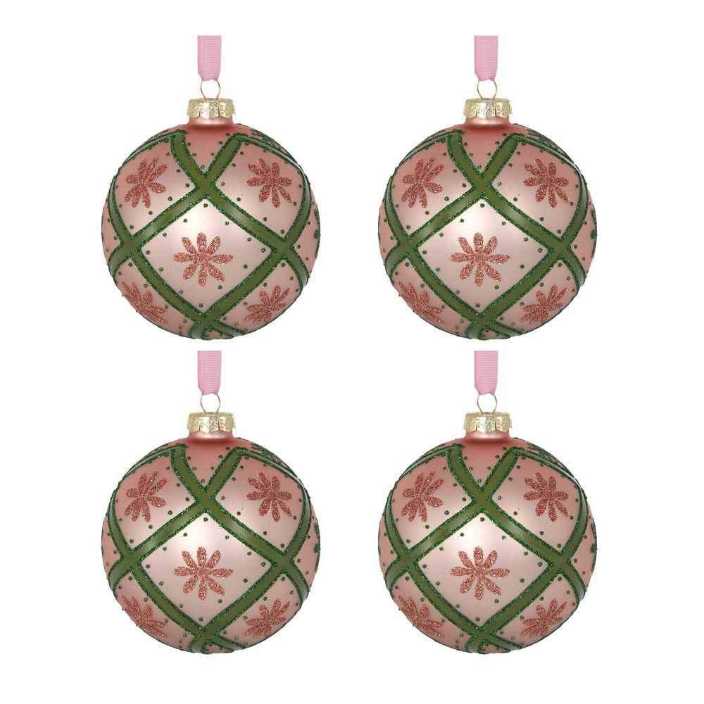 Trelli Boxed Set Of 4 Baubles