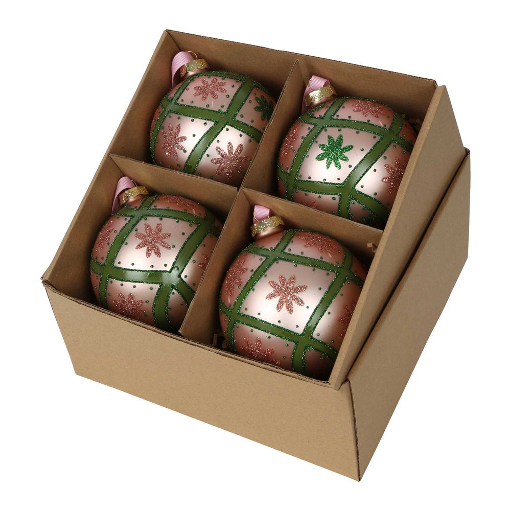 Trelli Boxed Set Of 4 Baubles