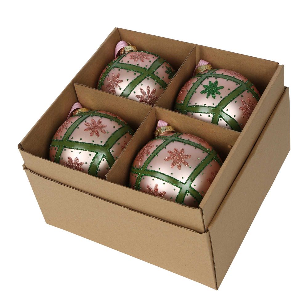 Trelli Boxed Set Of 4 Baubles