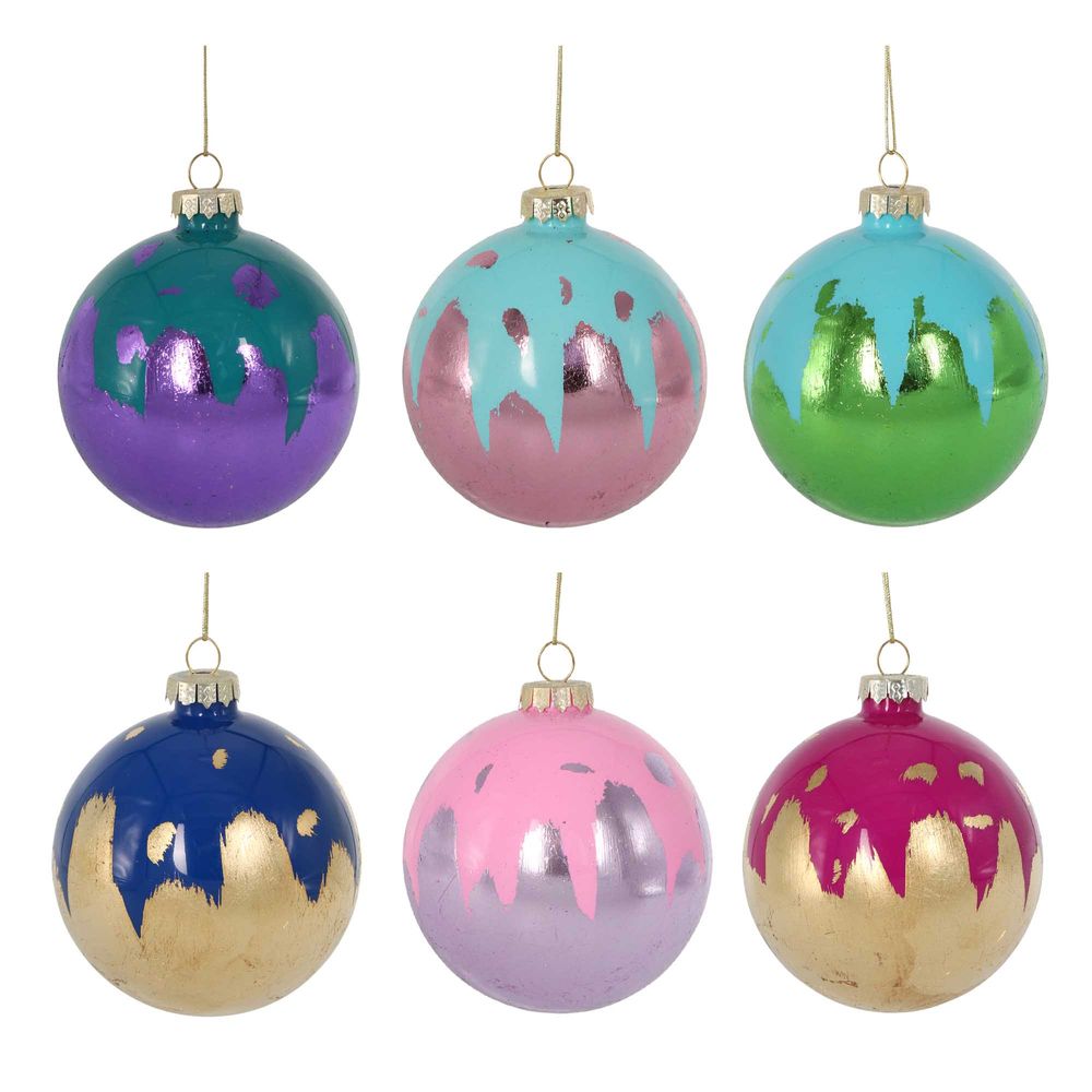 Madine Boxed Set Of 6 Baubles