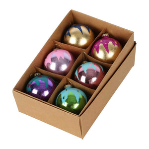 Madine Boxed Set Of 6 Baubles