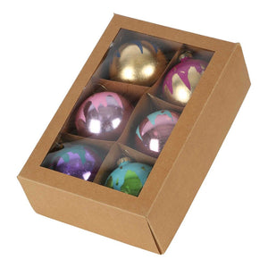 Madine Boxed Set Of 6 Baubles