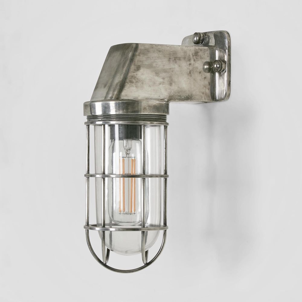 Royal London Outdoor Wall Light Antique Silver