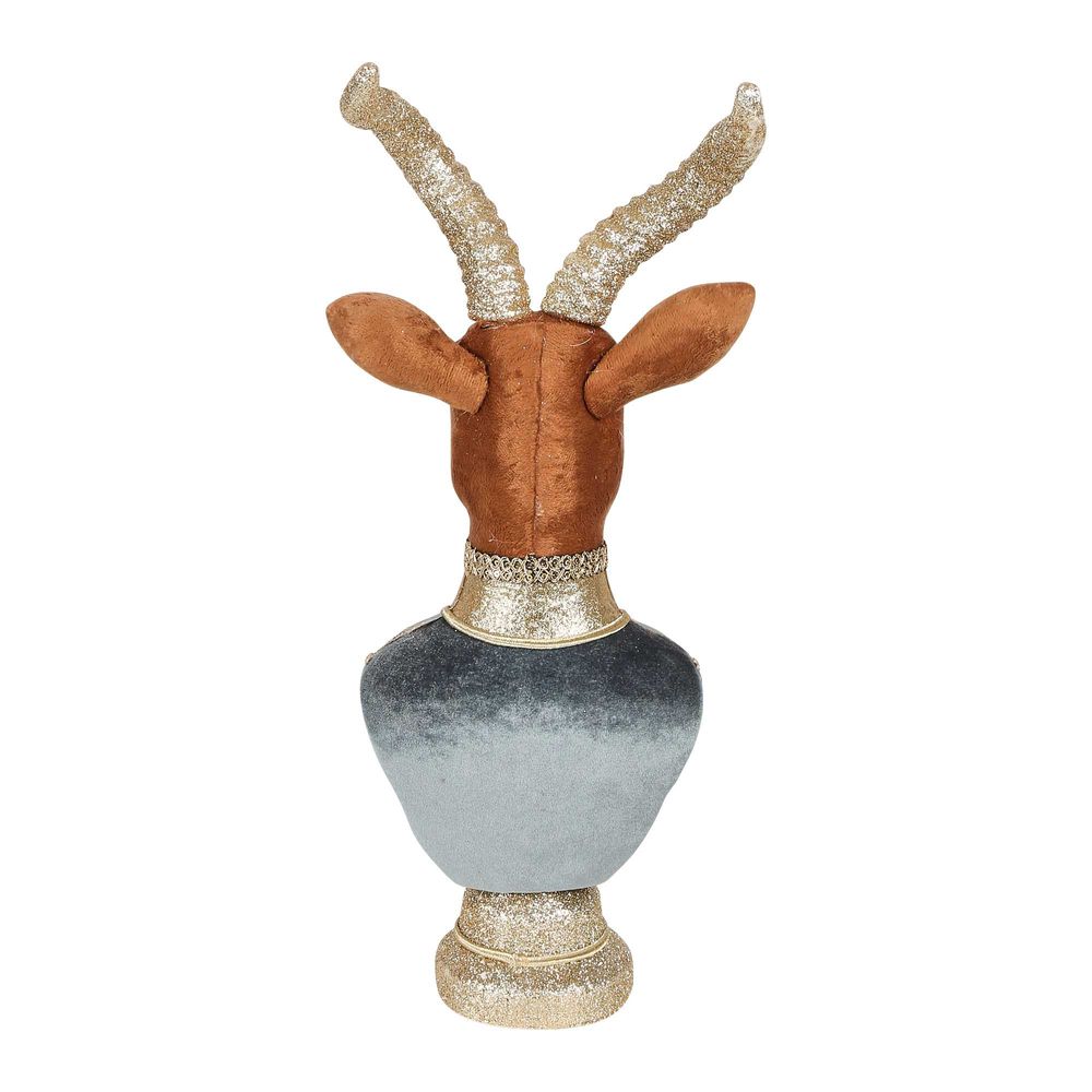 Arboir Brocade Deer Bust Small Blue