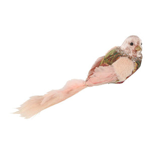 Leila Tapestry Clip On Bird Pink