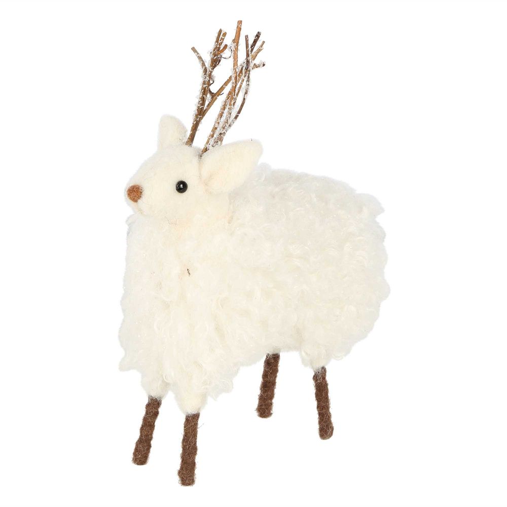 Andie Felt Deer Small White