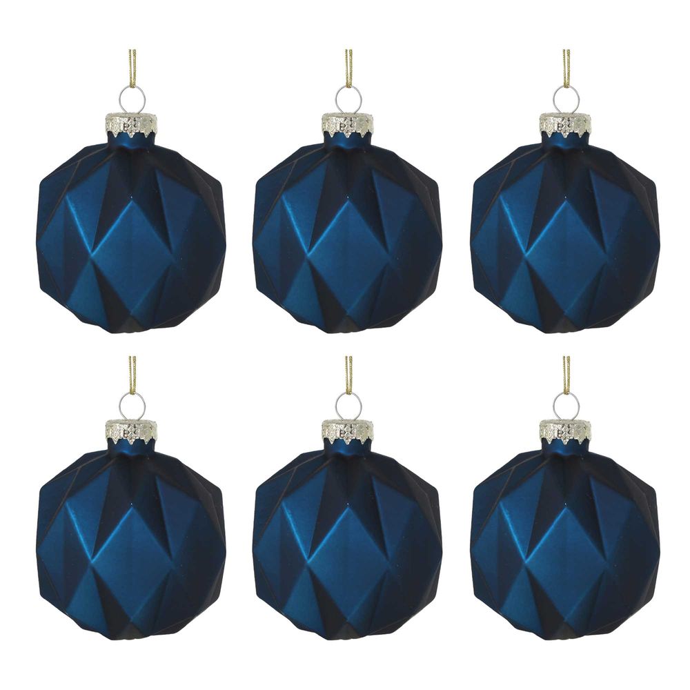 Midnight Boxed Set Of 6 Baubles