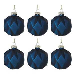 Midnight Boxed Set Of 6 Baubles