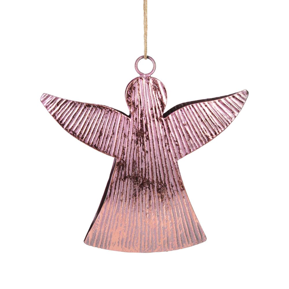 Chrissie Set Of 5 Hanging Ornaments Pink