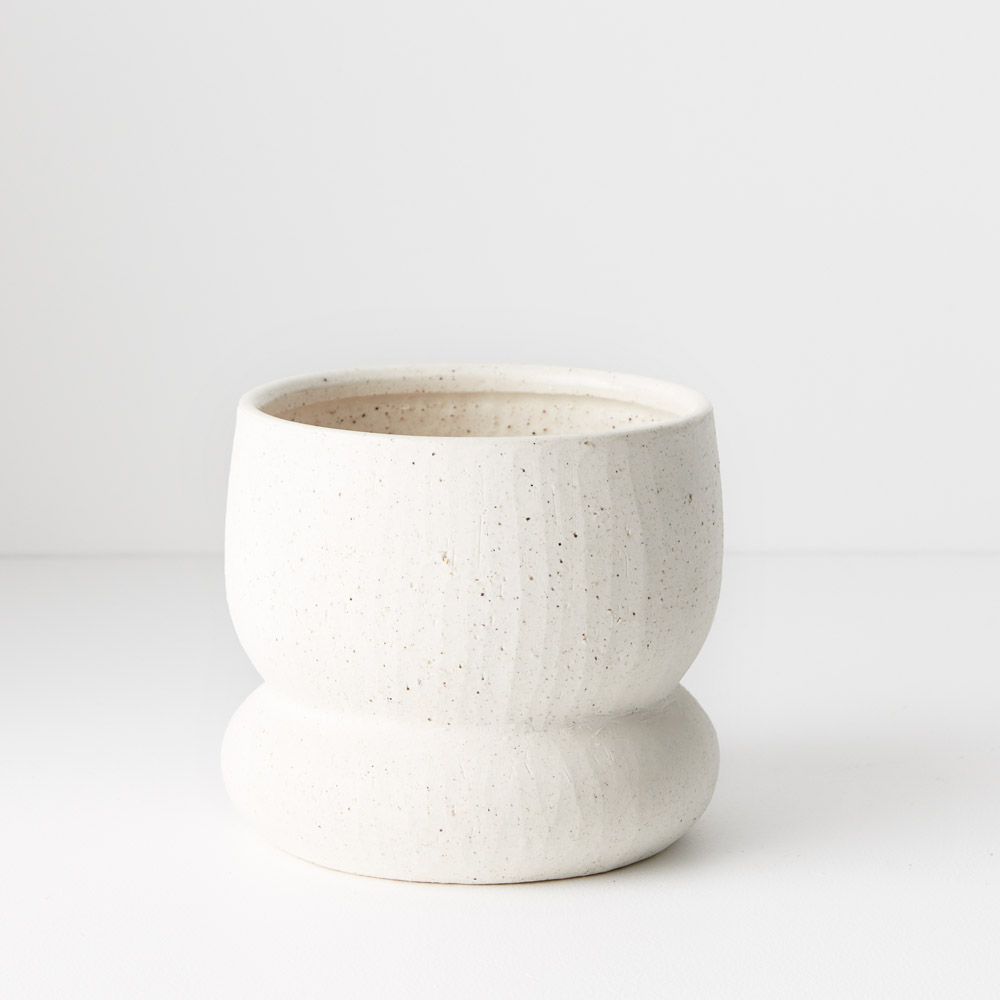 Willa Pot - White -12cmh x 14cmd