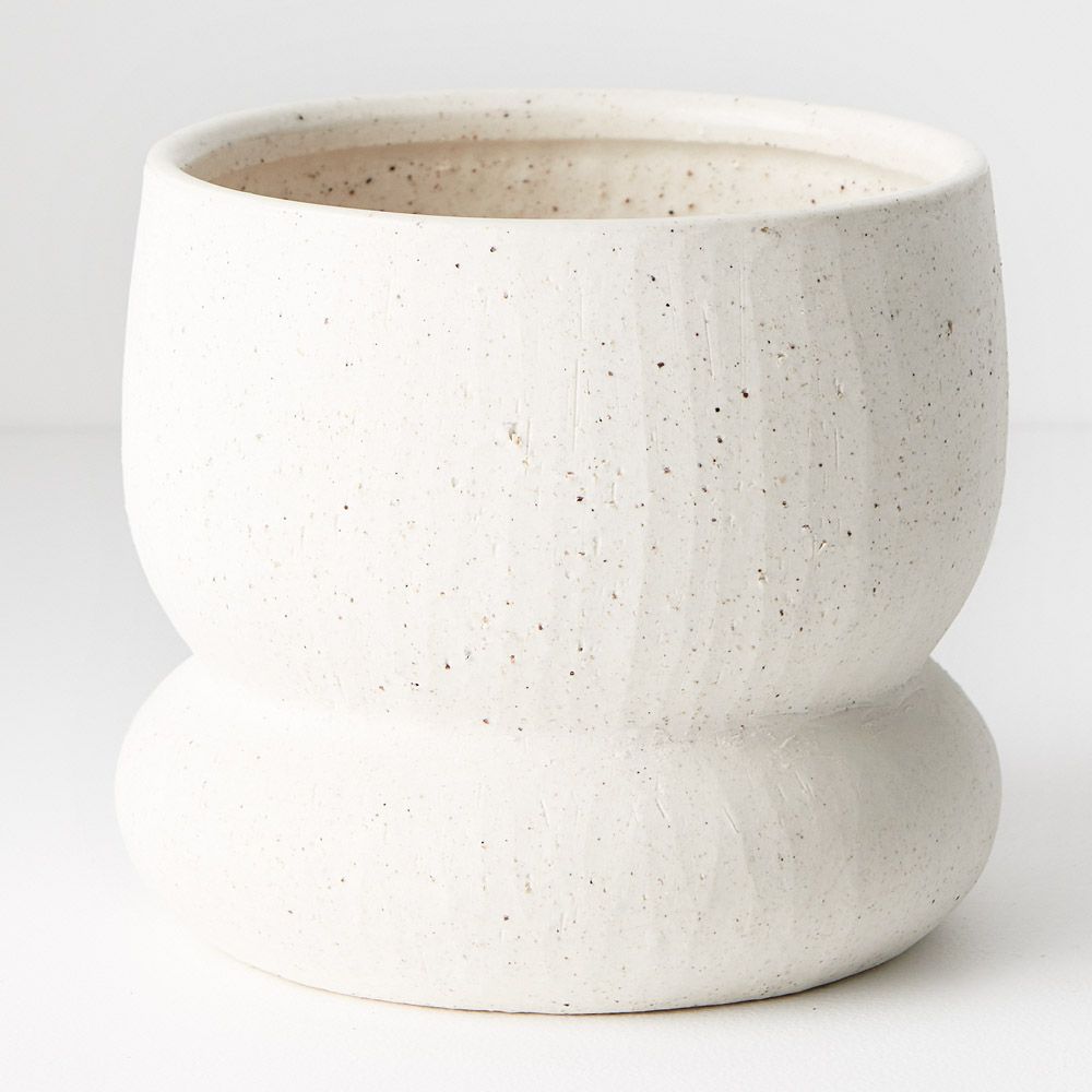Willa Pot - White -12cmh x 14cmd