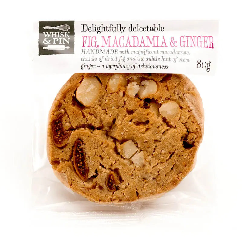 Fig, Macadamia & Ginger 80g Café Cookies