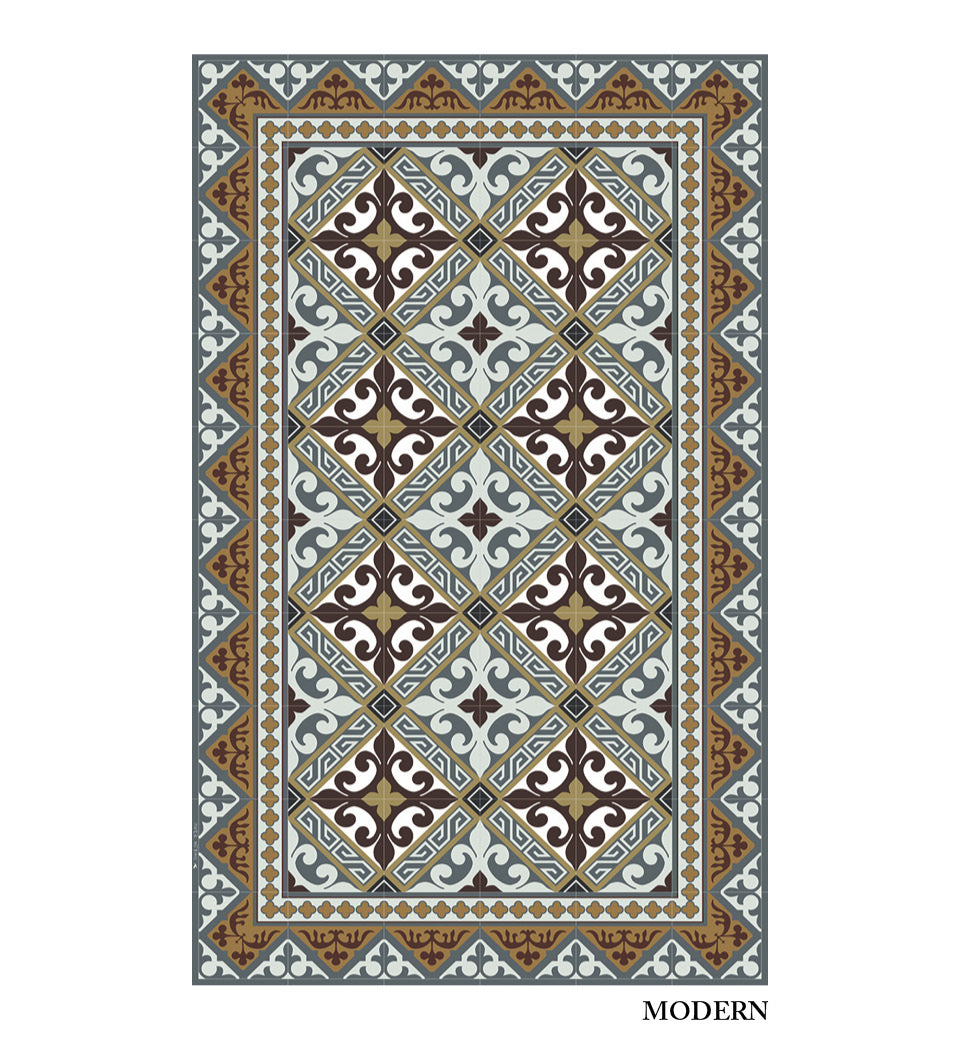 Flor de Lis Classic vinyl rug packshot view