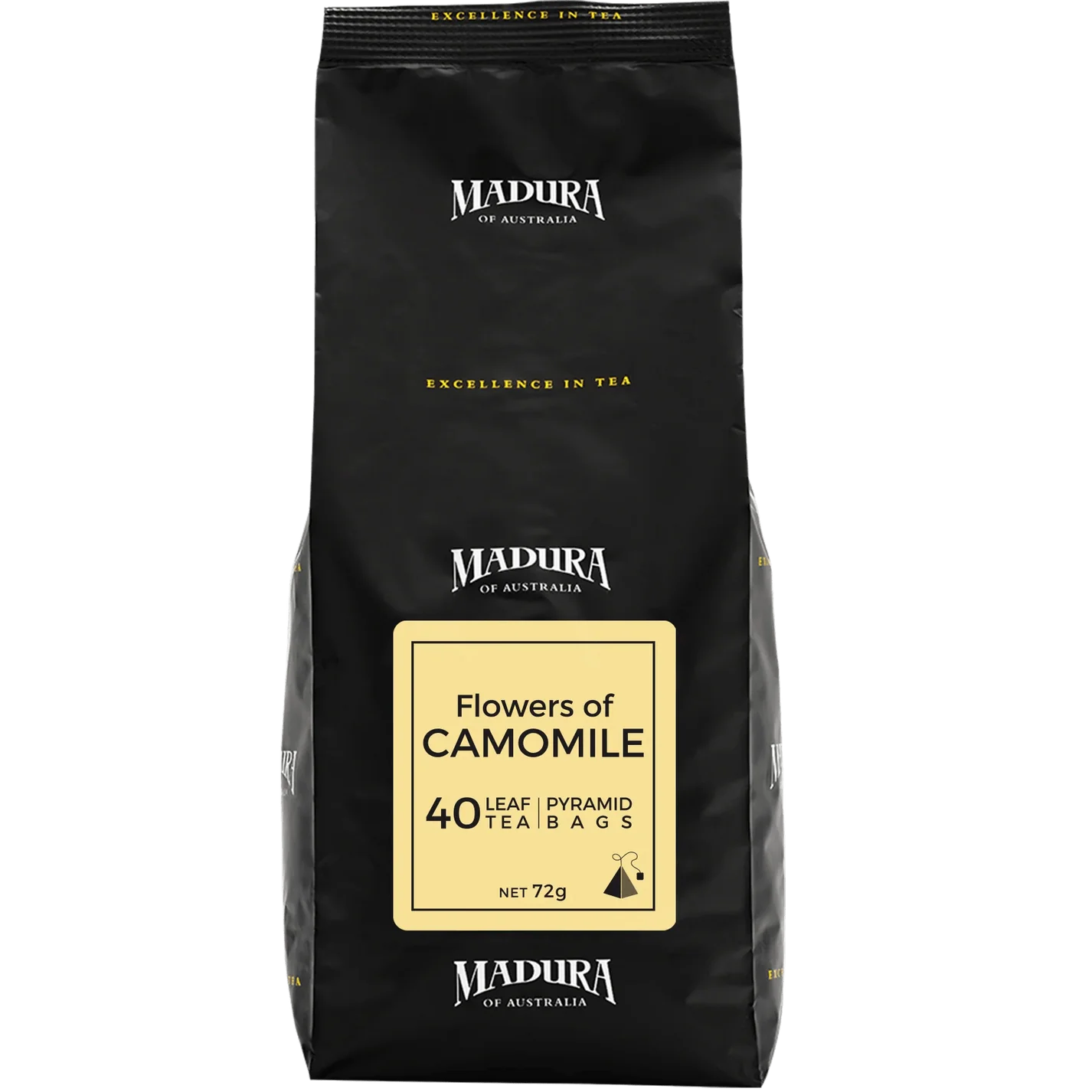 Flowers of Camomile - 40 Leaf Tea  - Pyramid Bags - Pouch