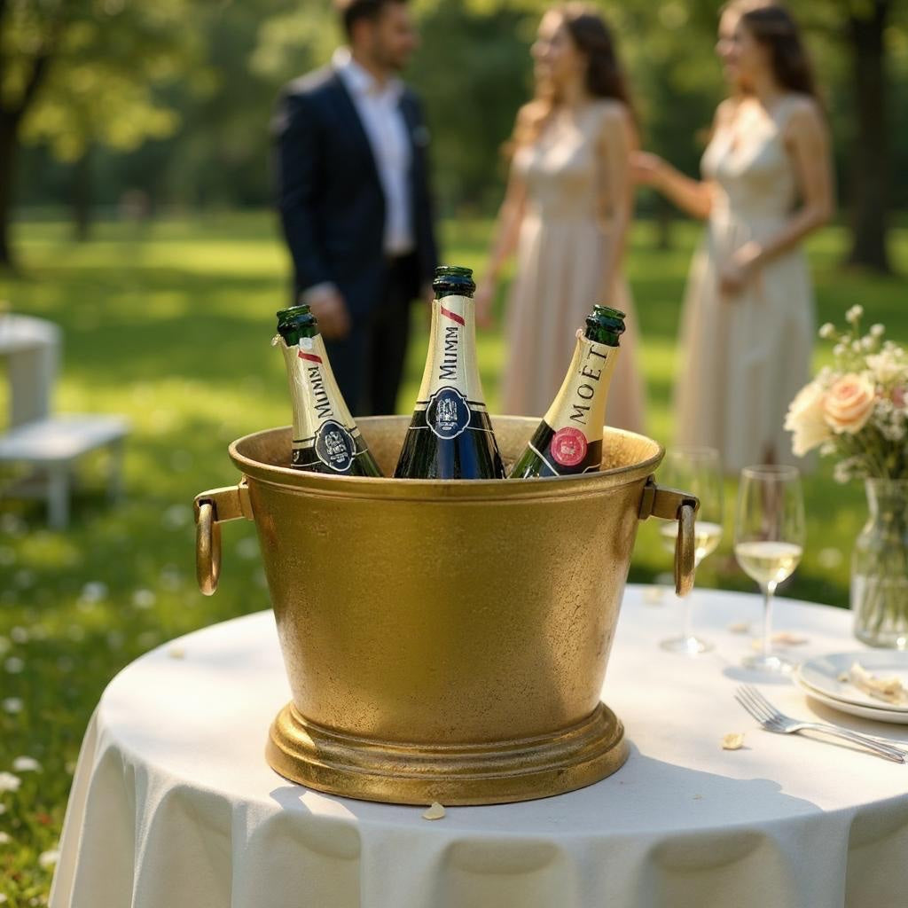 280N Brass Antique Finish Bucket 32X24X24