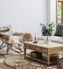 Bohemian Garden Hazel Round Vinyl Rug