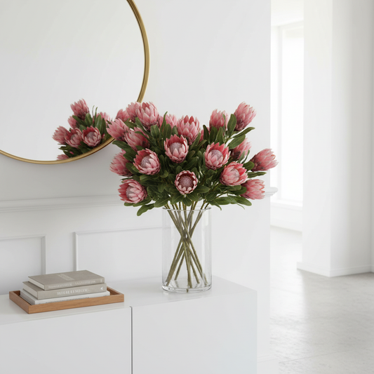 Queen Protea - Single Stem - Pink - 57cml