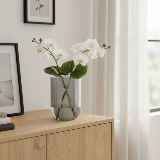 Ripple Bell Vase - Smoke