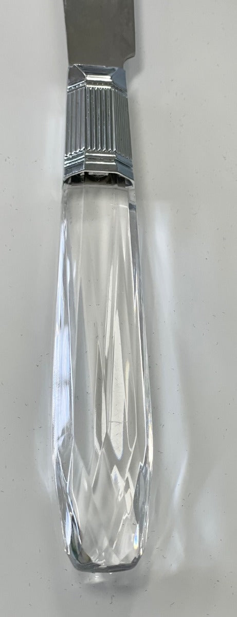 33D - Acrylic Crystal Cut Design Butter Knife