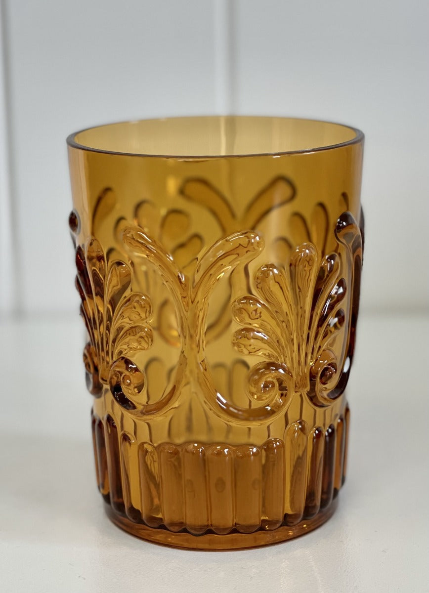 10Am - Acrylic Tumbler Scollop Amber