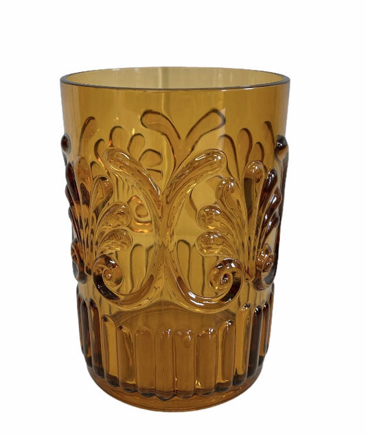 10Am - Acrylic Tumbler Scollop Amber