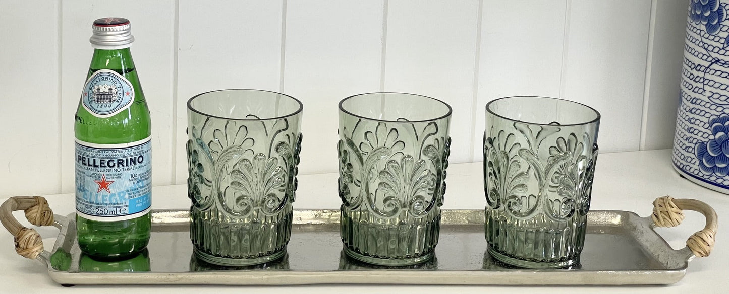 279L - Tray Rattan Handles 53X13X4Cm