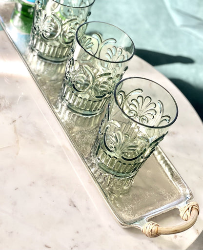 279L - Tray Rattan Handles 53X13X4Cm