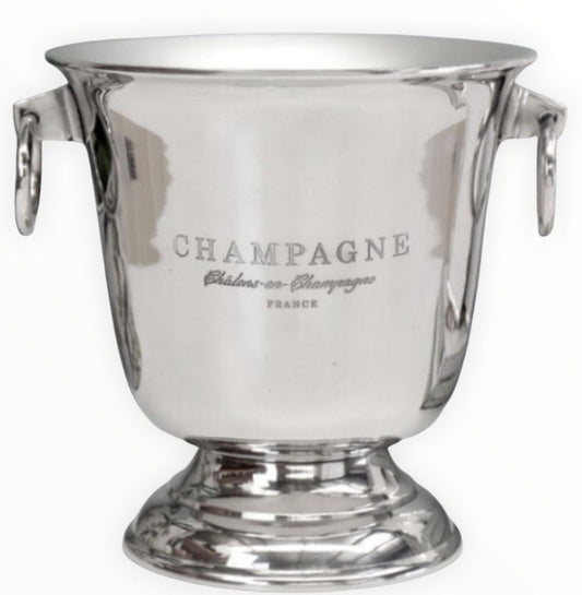 279F - Champagne Bucket Footed Nickle Plt 25X27