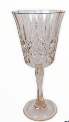 13Wpink - Acrylic Crystal Cut Wine Gls: Pink