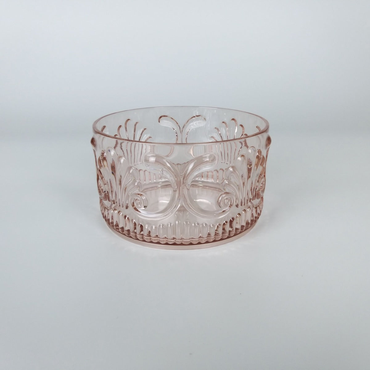 17Pink - Acrylic Snck Bowl Scollop Des Pink 13X7