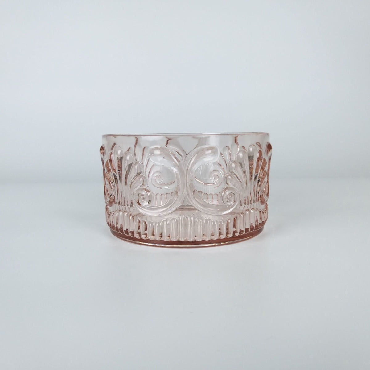 17Pink - Acrylic Snck Bowl Scollop Des Pink 13X7