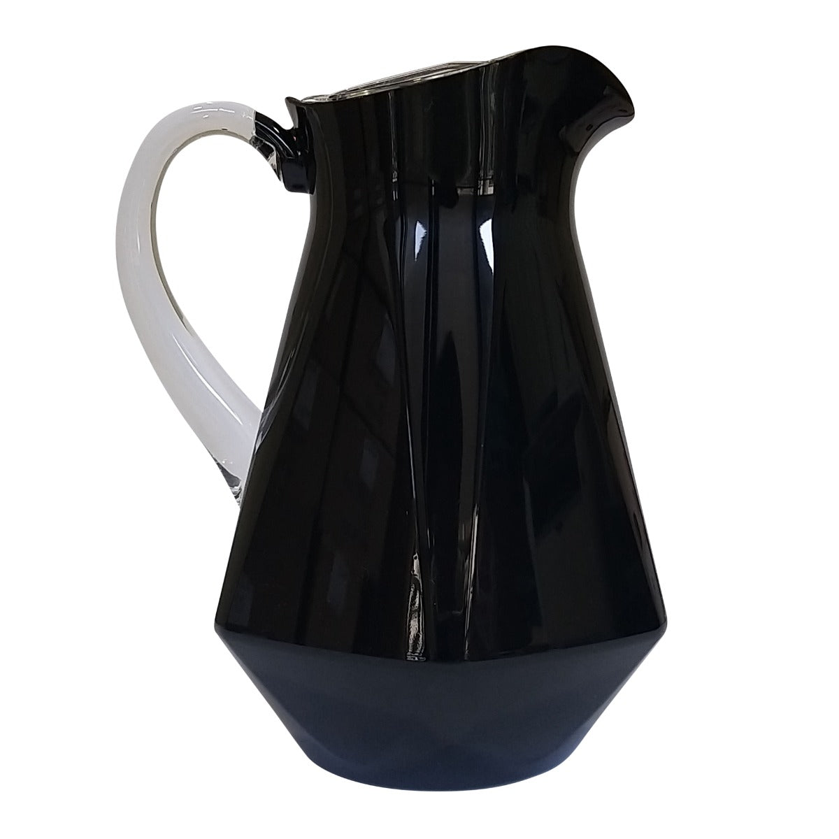 26Black - Black & Transparent Large Jug W.Stopper