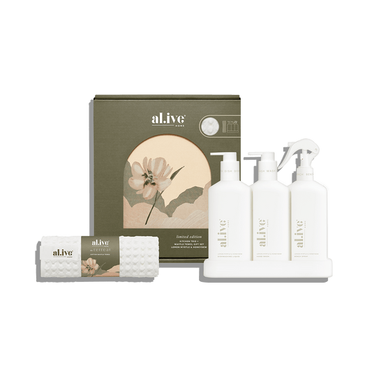 Kitchen Trio & Towel Gift Set - Lemon Myrtle & Honeydew