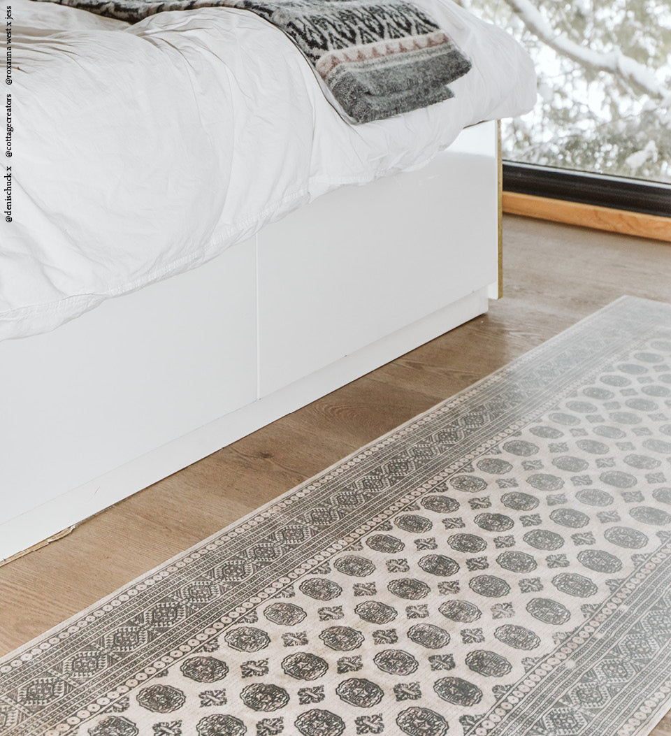 Rita Smoky Vinyl Rug Second Lifestyle