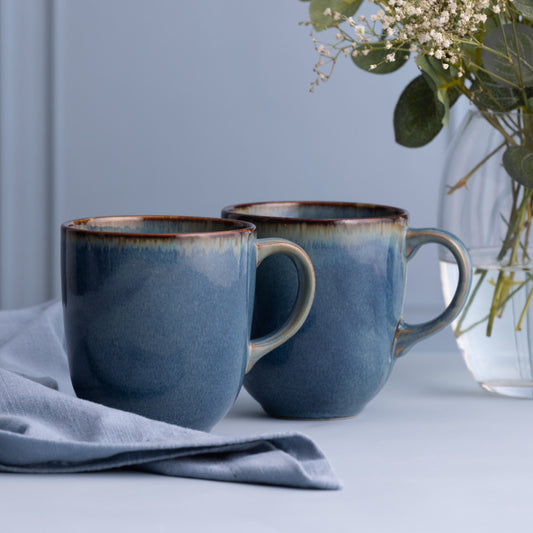 Mason Cash Reactive Blue Set 4 Mug 400ml