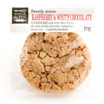 Raspberry, White Chocolate & Macadamia Cookie 70g