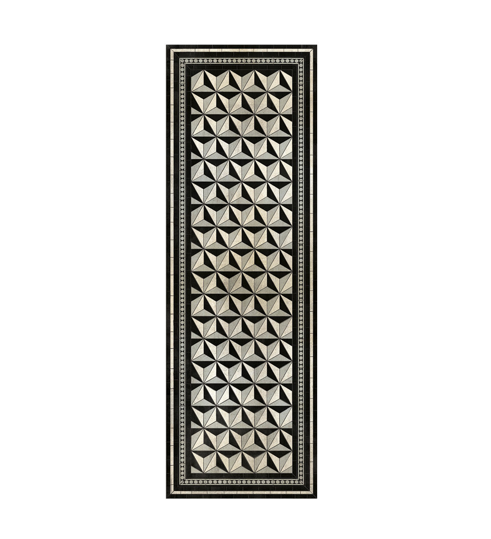 Rock Star Silver vinyl rug lifestyle