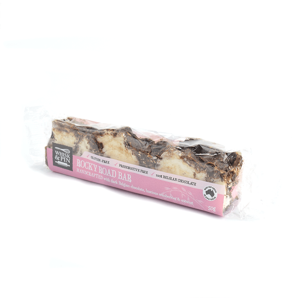 Rocky Road Chocolate Bar 100g (Side)