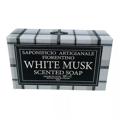 SAPONIFICIO ARTIGIANALE - Tuscany Italy - GENTLEMAN'S SOAP - WHITE MUSK - 300g