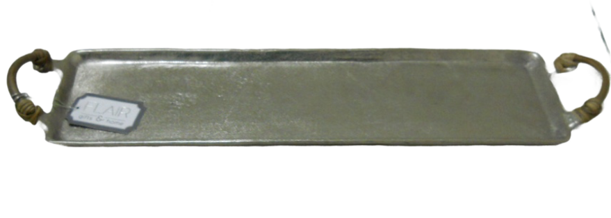 279L - Tray Rattan Handles 53X13X4Cm