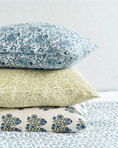 Ankara Moss Azure Cushion