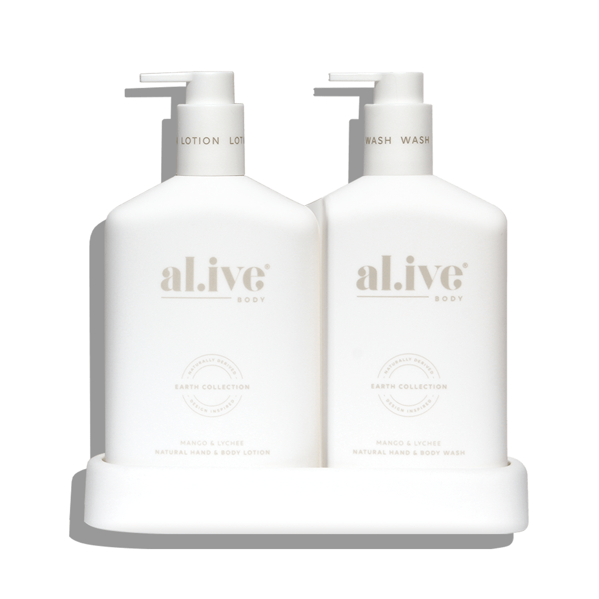 Alive Body Wash & Lotion Duo + Tray Mango & Lychee with tray